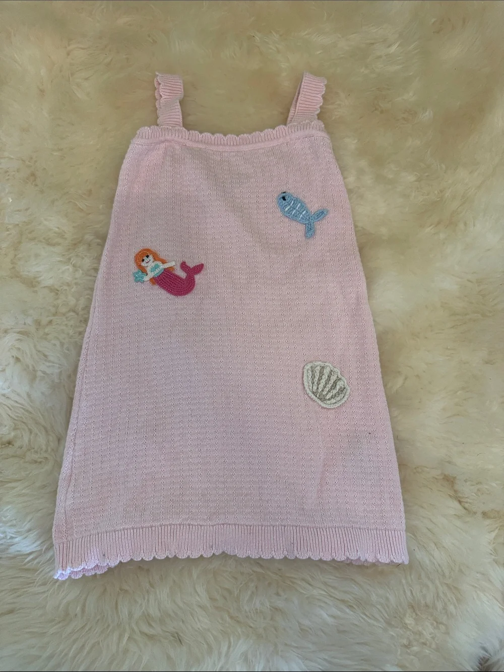 Old Navy Pink Mermaid Appliqué Dress
